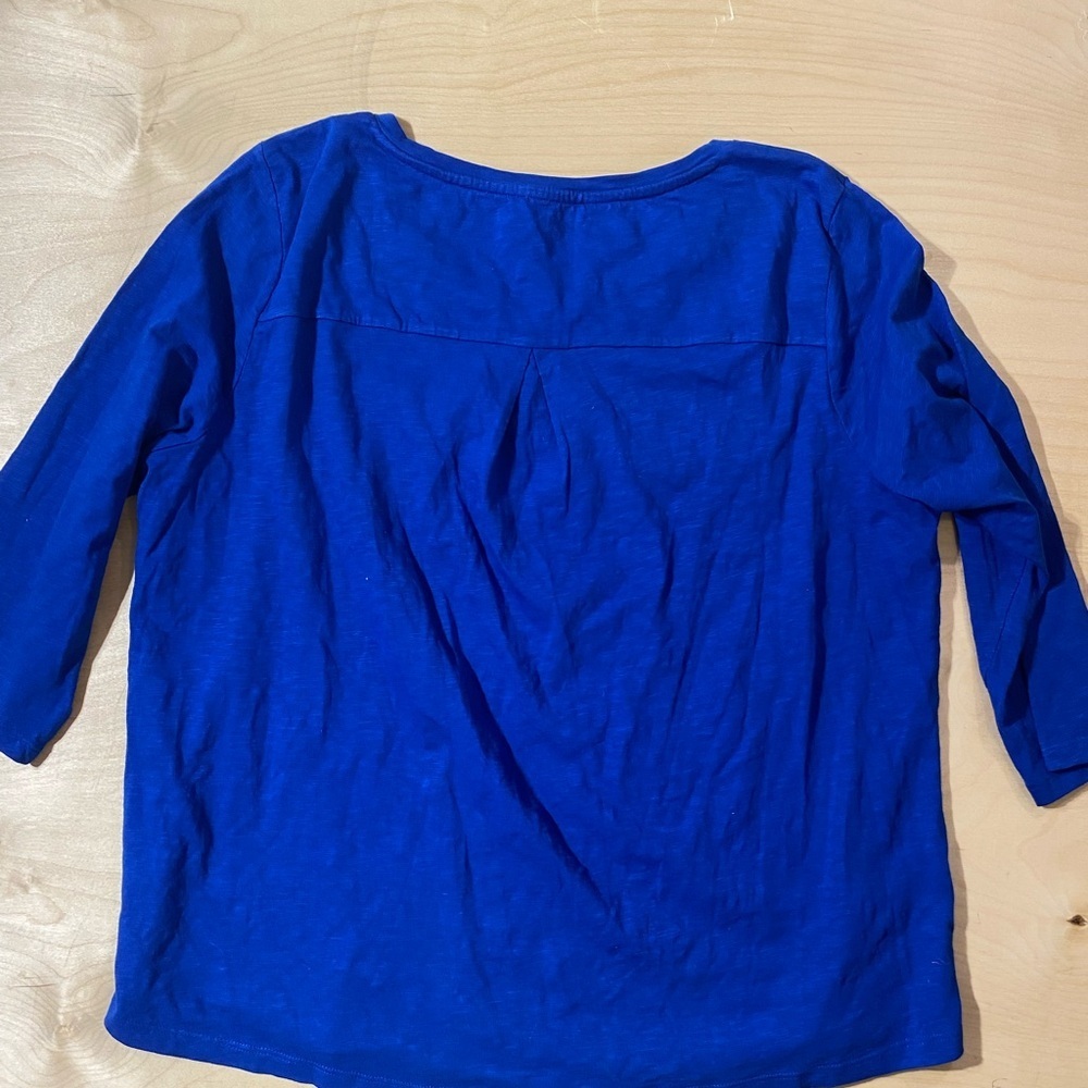 Talbots Three quarter Sleeve Blouse Large (JL) - Picture 6 of 7